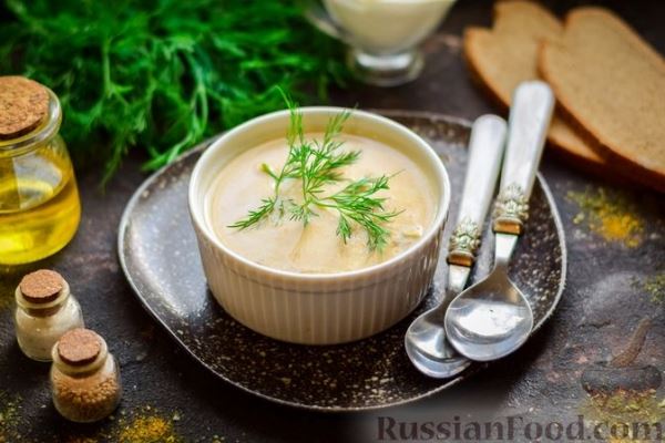 Сырный крем-суп с шампиньонами